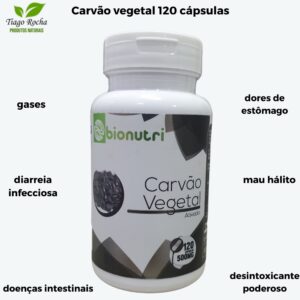 Carvão Vegetal Ativado 60 cápsulas