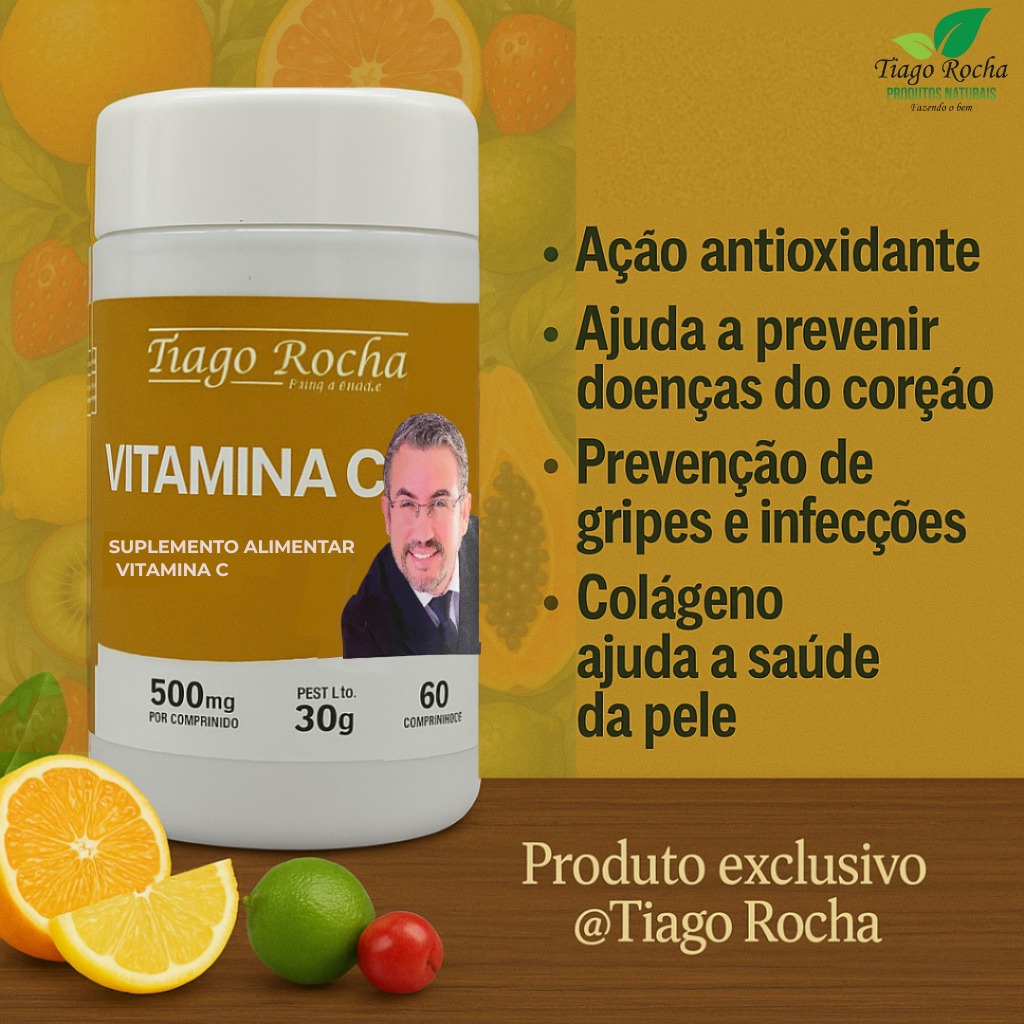 Vitamina C Tiago Rocha 60 Comprimidos