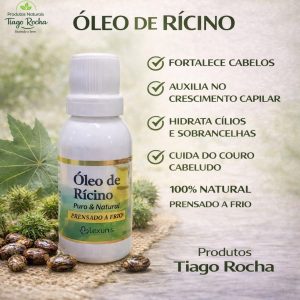 Óleo de Rícino puro prensado a frio 30ml