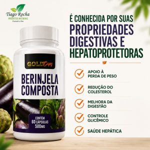 Berinjela composta alcachofra diurética 60 caps