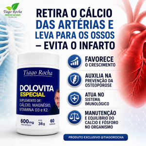 Poderosa Dolovita D Especial Tiago Rocha coração sem calcificação