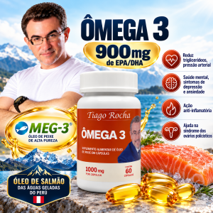 ômega3 Tiago Rocha Original 60 Cápsulas 1000 mg