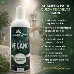 KIT2 Shampoo Ervas queda de cabelos