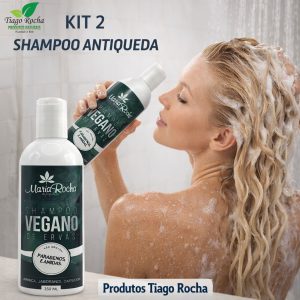 KIT2 Shampoo Ervas queda de cabelos