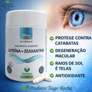 Visão olhos Luteína Zeaxantina 60 cápsulas
