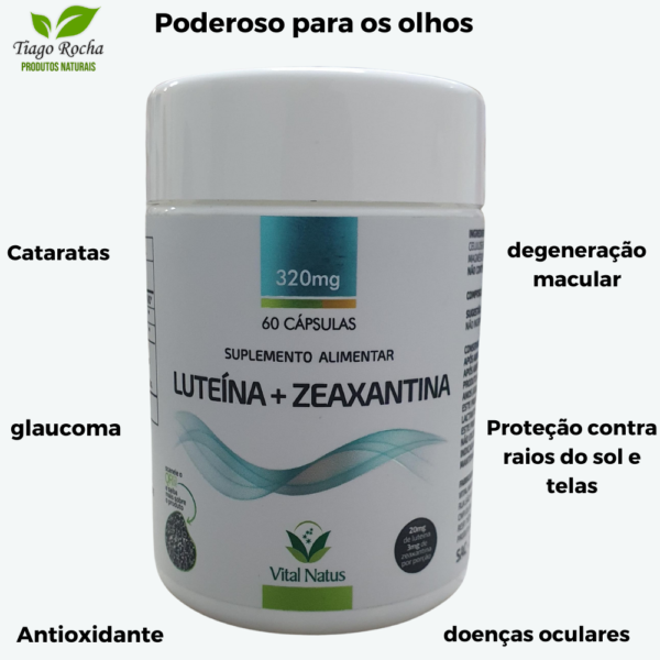 Visão/olhos Luteína Zeaxantina 60 cápsulas