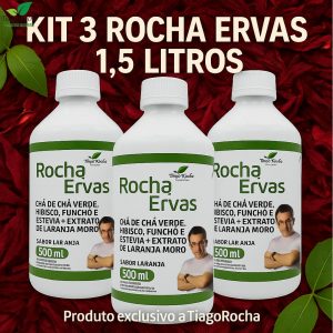 Kit3 potes Emagrecedor Composto Rocha Ervas 1.500ml
