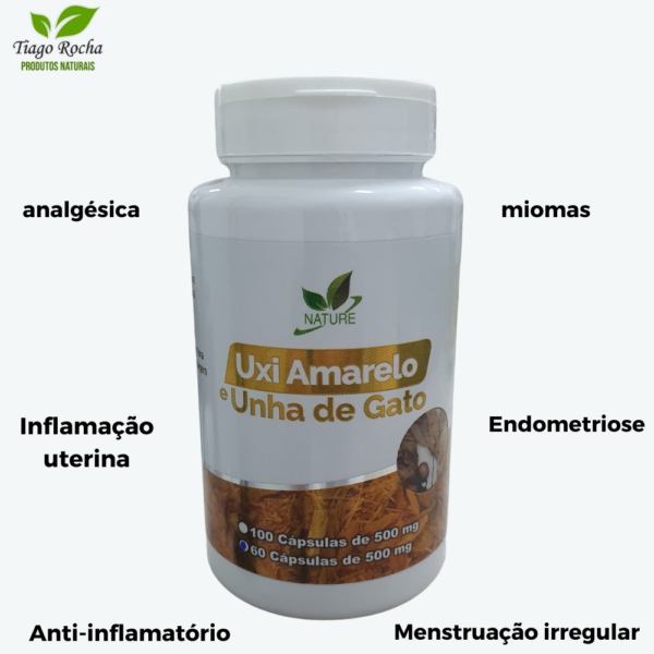 Uxi Amarelo Unha de Gato 60 cápsulas