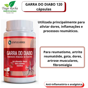 Garra do Diabo analgésica e anti-inflamatória 120 cáps