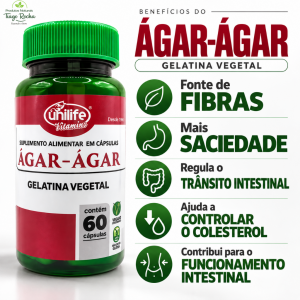 Ágar-Ágar Saciador 920mg 60 cáps.