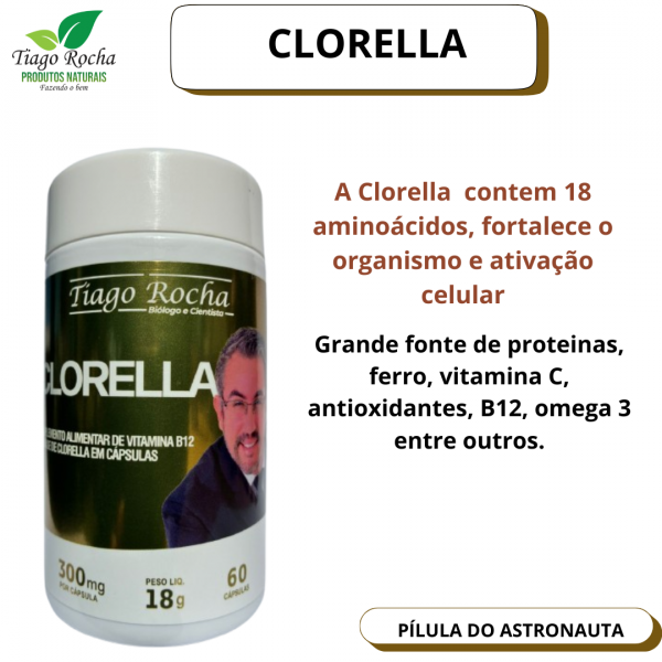 Clorella B12 Tiago Rocha 60 cápsulas