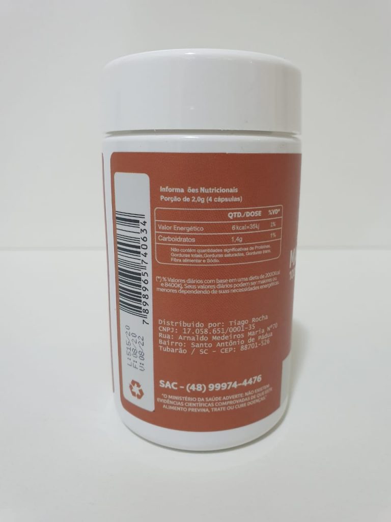 Maca Peruana Tiago Rocha 500 mg - Produtos Naturais Tiago Rocha