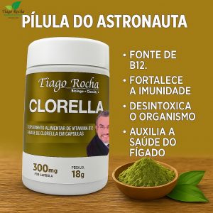 Clorella B12 Tiago Rocha 60 cápsulas