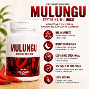 Calmante MULUNGU 60 Cápsulas 500mg