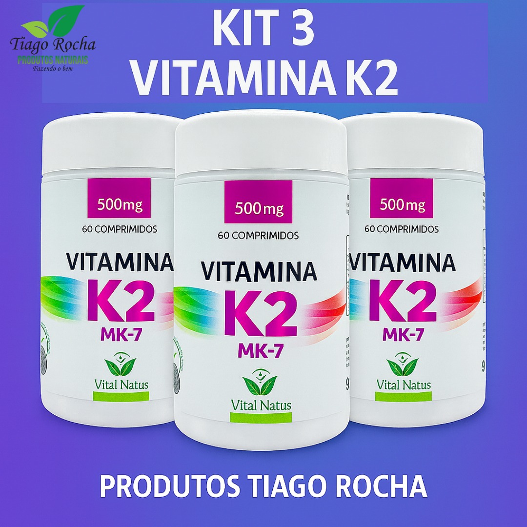 KIT3 Vitamina K2 saúde óssea e coração