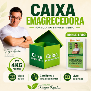 Caixa Emagrecedora Brinde vídeo aulas e Livro