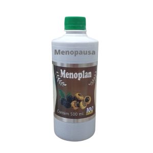 Menopausa MENOPLAN 500ML Composto LÍQUIDO natural de plantas a base de ervas que auxiliam no combate de problemas relacionados ao climatério