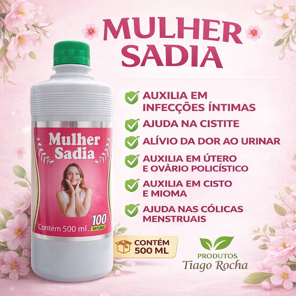 Mulher Sadia 500ML Cólicas cistos e miomas