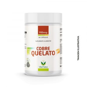 Cobre Quelato 900mcg (cardiovascular; anti-inflamatório)