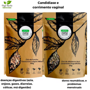 Chás Funcho 100g + Alfazema 50g Corrimento e Candidíase