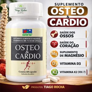 Osteo Cardio Anew 60 Cáps 500mg Coração e ossos