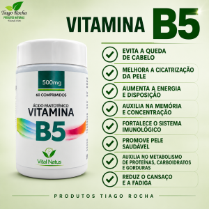 Ácido Pantotênico Vitamina B5 evita cabelos brancos