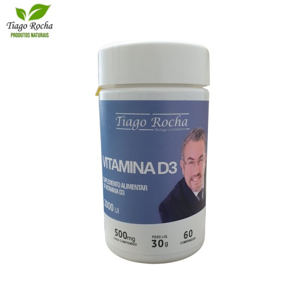 Vitamina D3 Tiago Rocha 500 mg (2000ui)