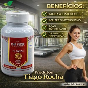 CHÁ VERDE emagrecedor 60 cápsulas