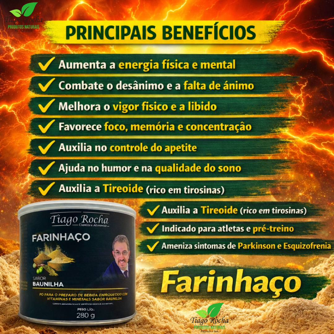 Farinhaço 280g "Farinha da Felicidade" saúde mental e física