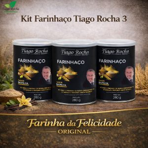 Kit3 Farinhaço Farinha da Felicidade Energia Tirosina/Dopamina840g