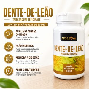 Dente de Leão 60 Cápsulas 500mg