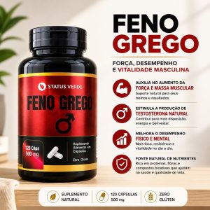 Feno Grego 120 cáps 500Mg