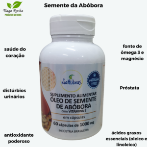 Ômega Óleo Semente de Abóbora Vitamina E