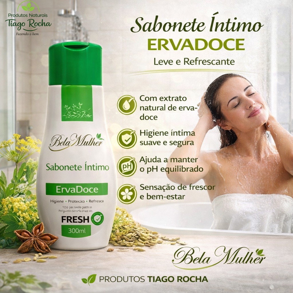 Sabonete Íntimo Erva Doce Barbatimão