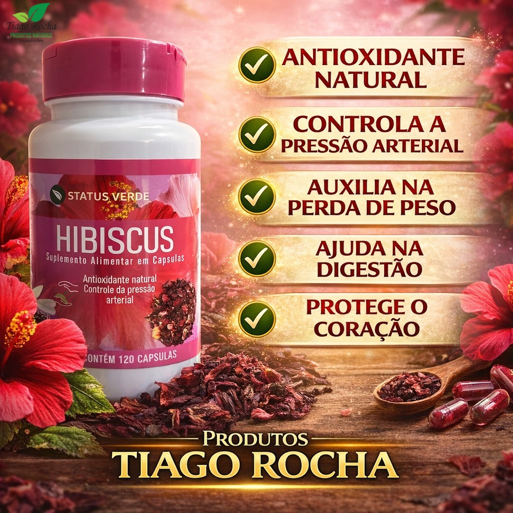 Emagrecedor diurético Hibiscus 120 Caps