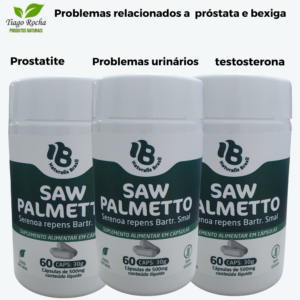 kit3 Saw Palmeto próstata Urina 180 cápsulas
