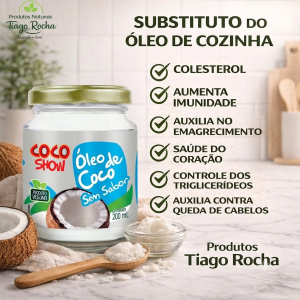 Óleo de coco sem sabor 200ml