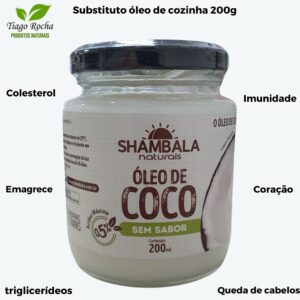 Óleo de coco sem sabor 200ml