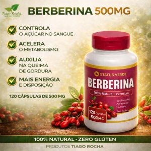 Saciador Emagrecedor Berberina 120 cápsulas