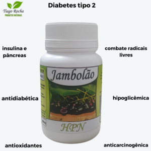 Jambolão 60 cápsulas 500mg Diabetes