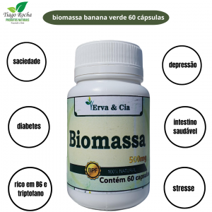 Anti Depressivo Biomassa Banana 60 cápsulas 500mg