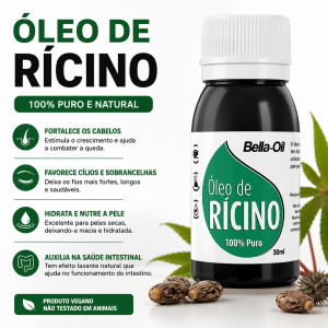 Óleo de Rícino 100% Puro - 30ml