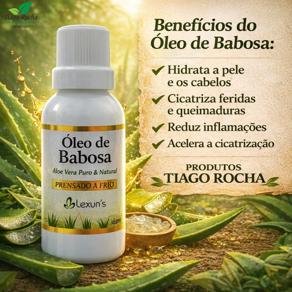 Óleo de Babosa puro prensado a frio 30ml