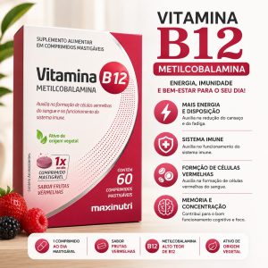 B12 Metilcobalamina mastigável 60 comprimidos