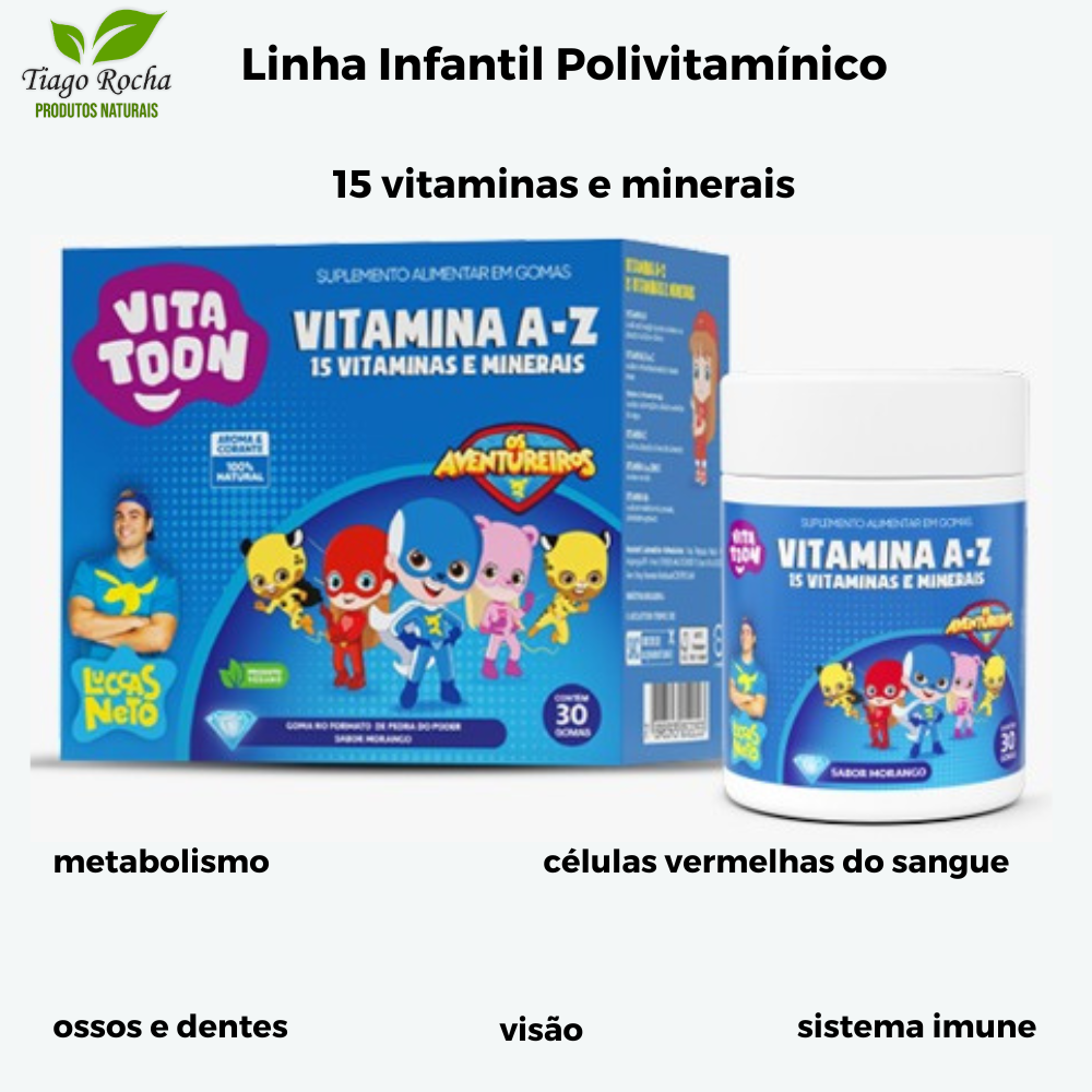 Polivitamínico Vitamina A a Z linha infantil