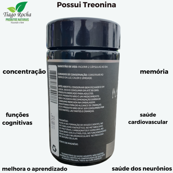 Magnésio Treonato 1100mg dose diária