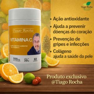 Kit3 Vitamina C Tiago Rocha 180 Comprimidos