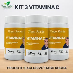 Kit3 Vitamina C Tiago Rocha 180 Comprimidos