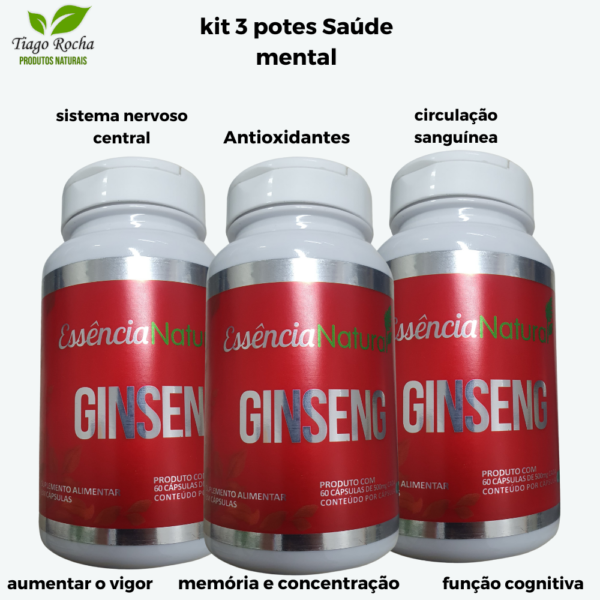 Ginseng 60 cápsulas circulação mental