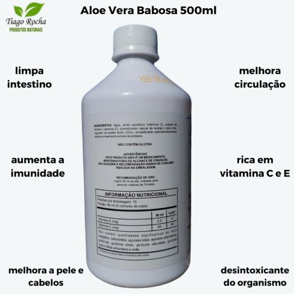 Suco Babosa Aloe Vera Gel Tiago Rocha 500ml